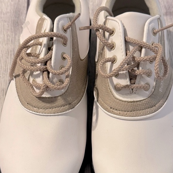 FootJoy White and Tan Golf Shoes - Picture 8 of 11